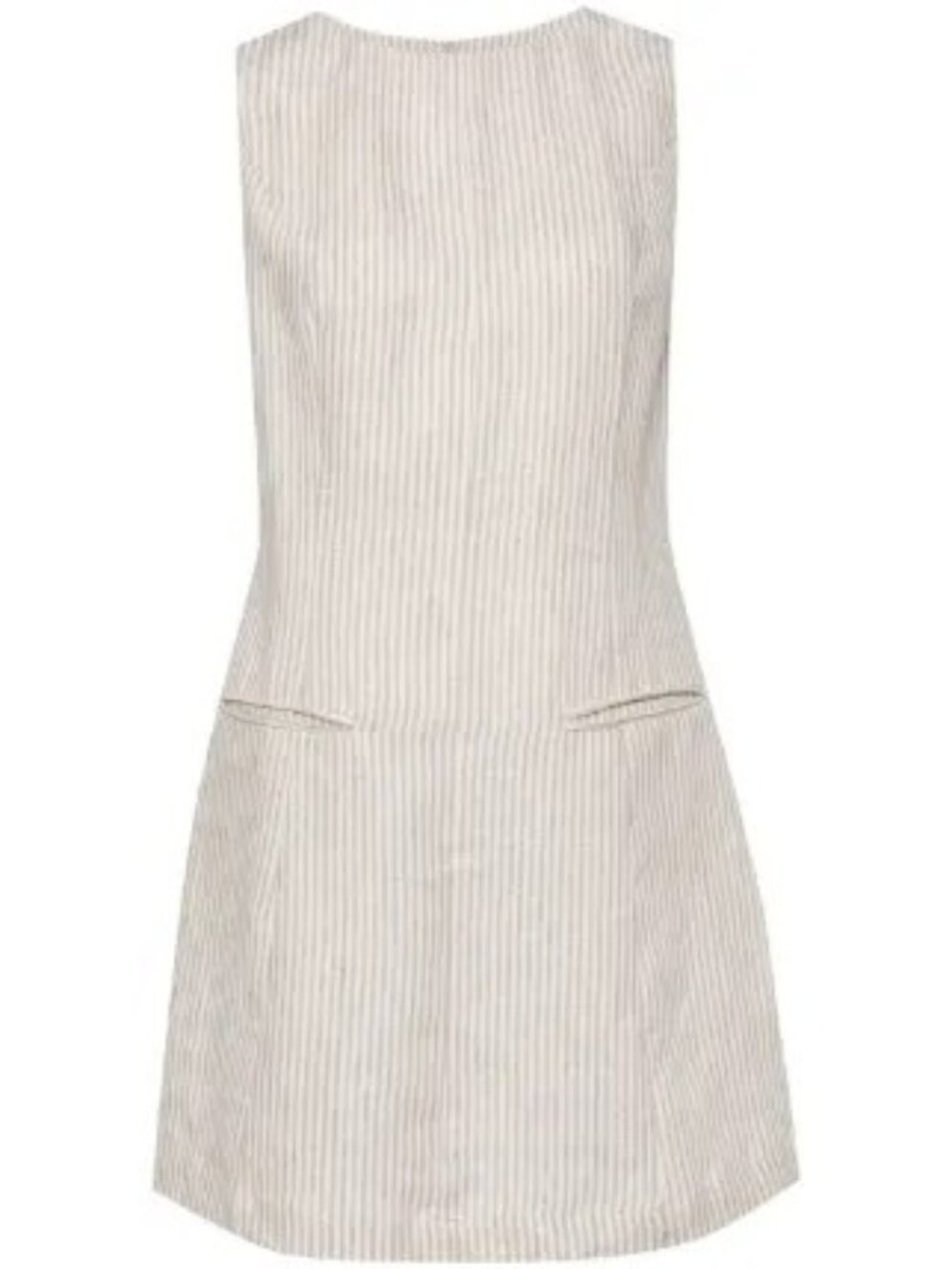 Reformation Citron Linen Striped Dress Size 8